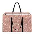 Rose Gold (NOT Real) Glitter Print Utility Tote Bag