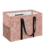 Rose Gold (NOT Real) Glitter Print Utility Tote Bag