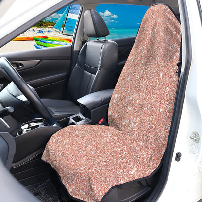 Rose Gold (NOT Real) Glitter Print Waterproof Car Seat Cover