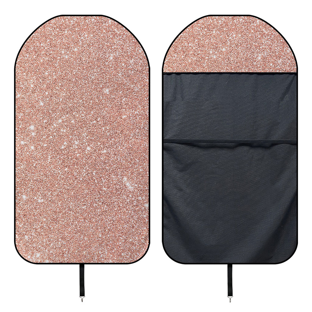 Rose Gold (NOT Real) Glitter Print Waterproof Car Seat Cover