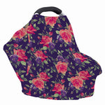 Rose Pansy Floral Flower Pattern Print Baby Seat Cover
