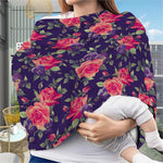 Rose Pansy Floral Flower Pattern Print Baby Seat Cover