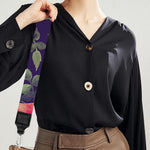 Rose Pansy Floral Flower Pattern Print Bag Strap