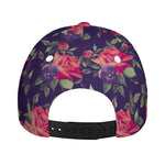 Rose Pansy Floral Flower Pattern Print Baseball Cap