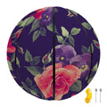 Rose Pansy Floral Flower Pattern Print Basketball