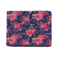 Rose Pansy Floral Flower Pattern Print Bifold Wallet