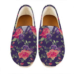 Rose Pansy Floral Flower Pattern Print Casual Shoes