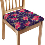 Rose Pansy Floral Flower Pattern Print Chair Cushion Cover