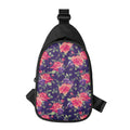 Rose Pansy Floral Flower Pattern Print Sling Bag