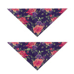 Rose Pansy Floral Flower Pattern Print Dog Bandana