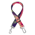 Rose Pansy Floral Flower Pattern Print Dog Seat Belt
