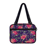 Rose Pansy Floral Flower Pattern Print Double Strap Bible Bag