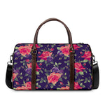 Rose Pansy Floral Flower Pattern Print Duffle Bag