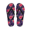 Rose Pansy Floral Flower Pattern Print Flip Flops