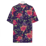 Rose Pansy Floral Flower Pattern Print Hawaiian Shirt