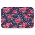 Rose Pansy Floral Flower Pattern Print Indoor Door Mat