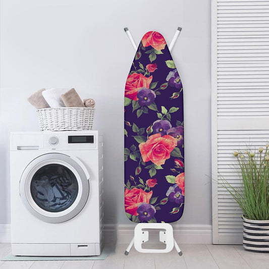 Rose Pansy Floral Flower Pattern Print Ironing Board Cover