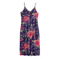 Rose Pansy Floral Flower Pattern Print Jersey Midi Cami Dress