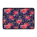 Rose Pansy Floral Flower Pattern Print Kitchen Mat