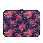 Rose Pansy Floral Flower Pattern Print Laptop Sleeve