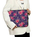 Rose Pansy Floral Flower Pattern Print Laptop Sleeve