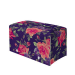Rose Pansy Floral Flower Pattern Print Leather Tissue Box Cover