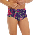 Rose Pansy Floral Flower Pattern Print Men's Briefs