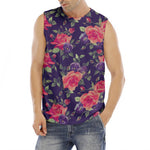 Rose Pansy Floral Flower Pattern Print Men's Fitness Tank Top