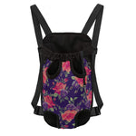 Rose Pansy Floral Flower Pattern Print Pet Carrier Backpack