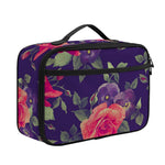Rose Pansy Floral Flower Pattern Print Portable Lunch Bag