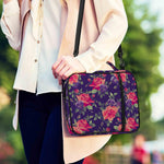 Rose Pansy Floral Flower Pattern Print Shoulder Strap Bible Bag