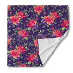 Rose Pansy Floral Flower Pattern Print Silk Bandana