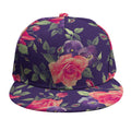 Rose Pansy Floral Flower Pattern Print Snapback Cap