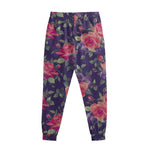 Rose Pansy Floral Flower Pattern Print Sweatpants
