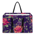 Rose Pansy Floral Flower Pattern Print Utility Tote Bag