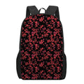 Rose Petals Pattern Print 17 Inch Backpack