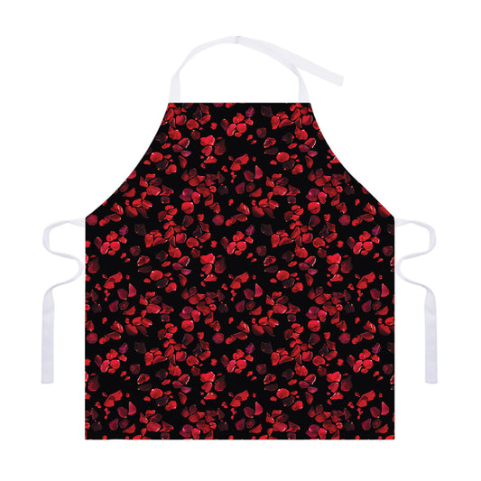 Rose Petals Pattern Print Adjustable Apron