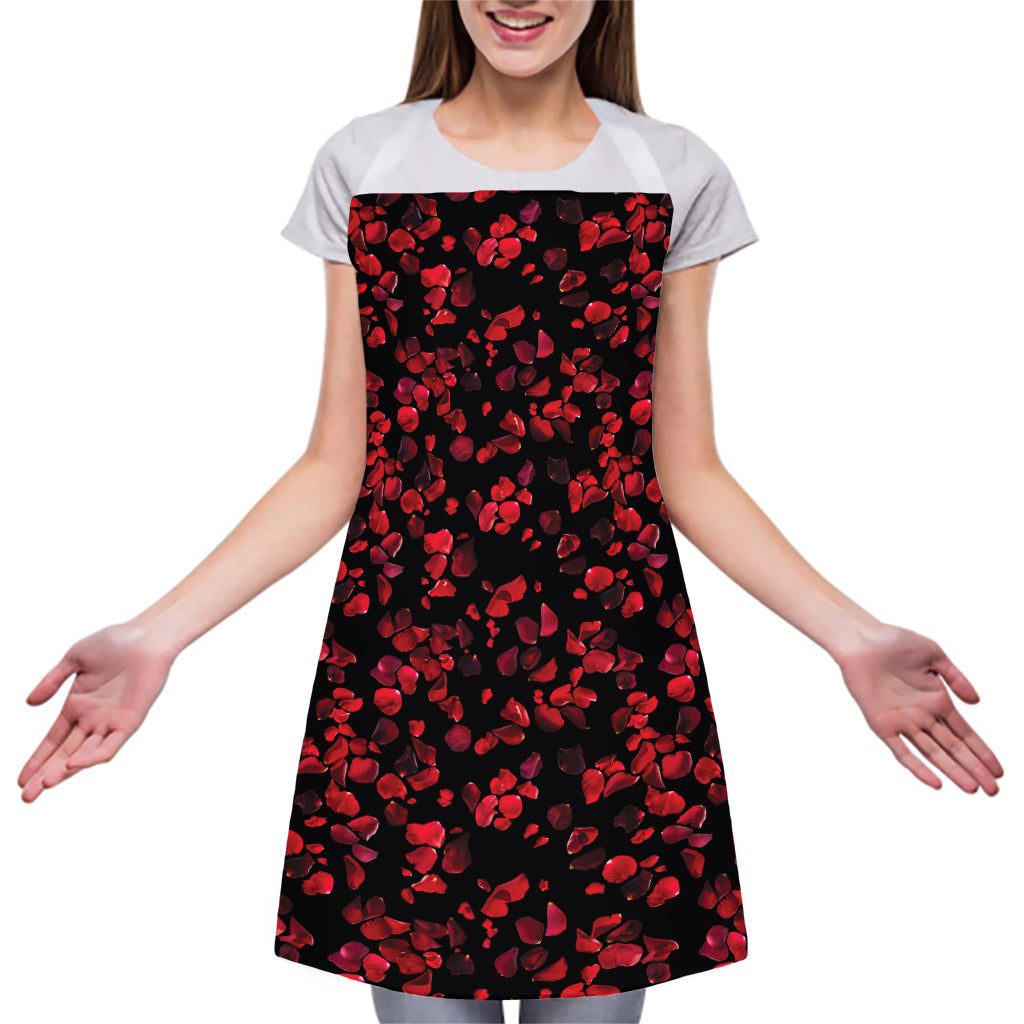 Rose Petals Pattern Print Adjustable Apron