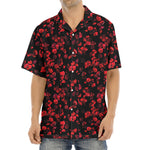 Rose Petals Pattern Print Aloha Shirt