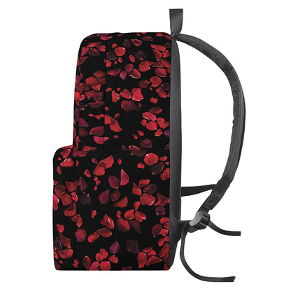 Rose Petals Pattern Print Backpack