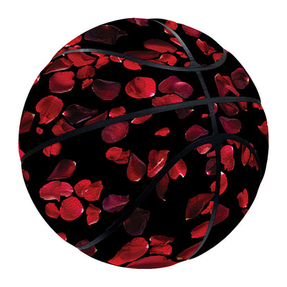 Rose Petals Pattern Print Basketball