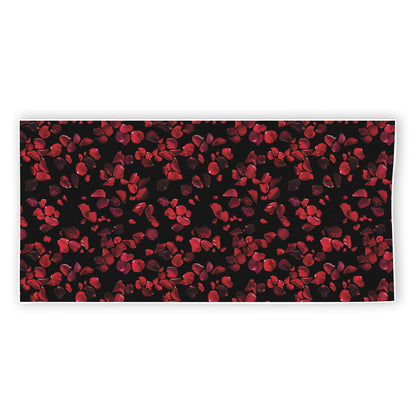 Rose Petals Pattern Print Beach Towel
