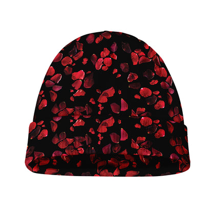 Rose Petals Pattern Print Beanie