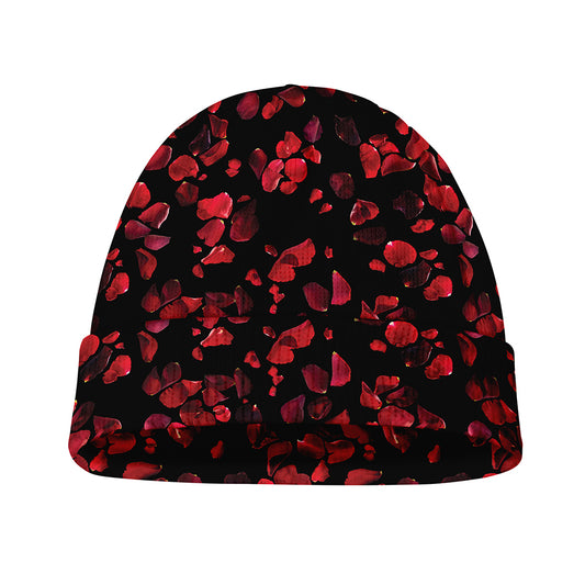 Rose Petals Pattern Print Beanie
