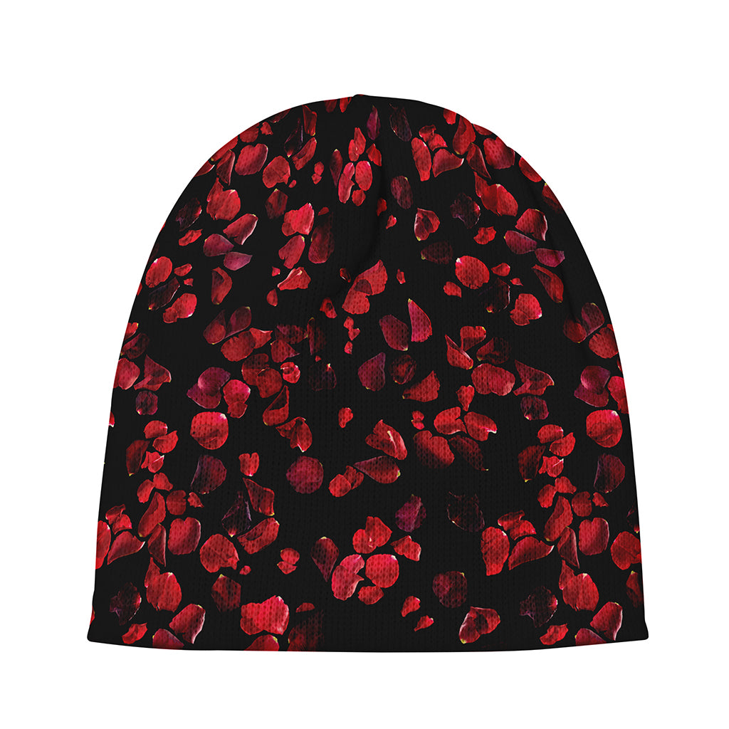 Rose Petals Pattern Print Beanie
