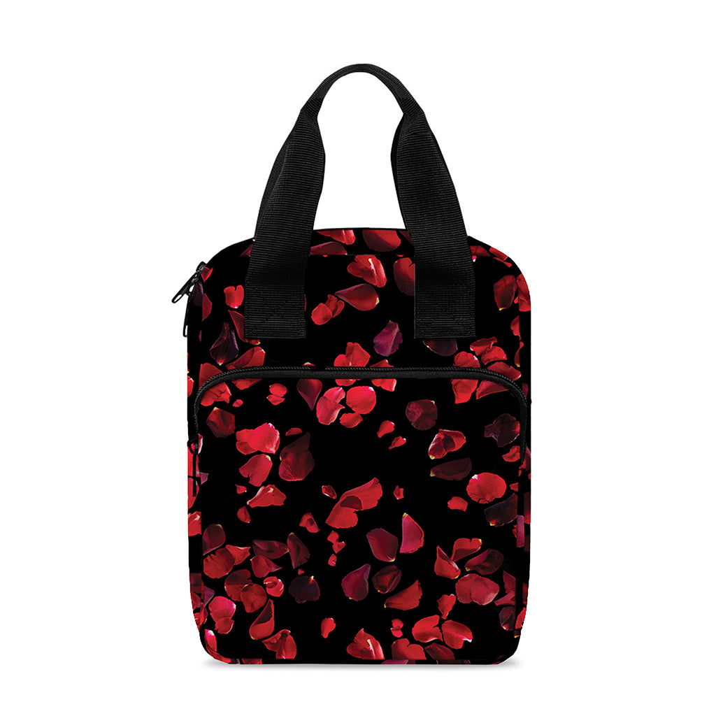 Rose Petals Pattern Print Bible Tote Bag