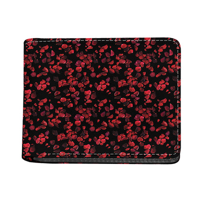 Rose Petals Pattern Print Bifold Wallet