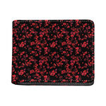 Rose Petals Pattern Print Bifold Wallet