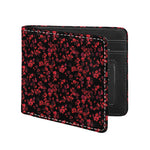 Rose Petals Pattern Print Bifold Wallet