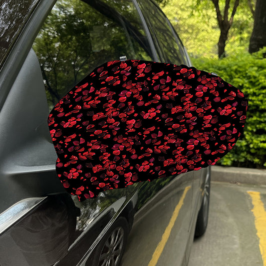Rose Petals Pattern Print Car Side Mirror Covers